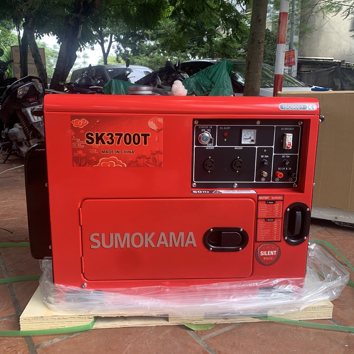 [Có bảo hành] Máy Phát Điện Chạy Dầu 3Kw Sumokama SK3700T -  - Bảo Hành 12 Tháng - Vận Chuyển Toàn Quốc