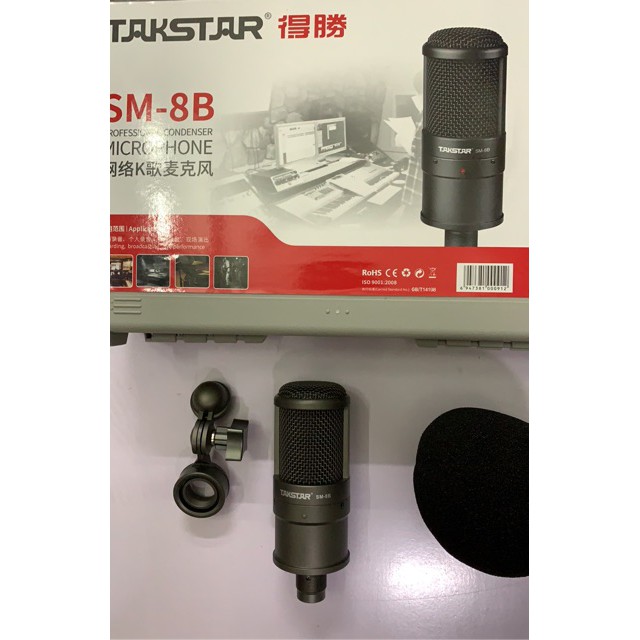 Micro Takstar SM-8B - Micro Thu Âm, Livestream Chuyên Nghiệp