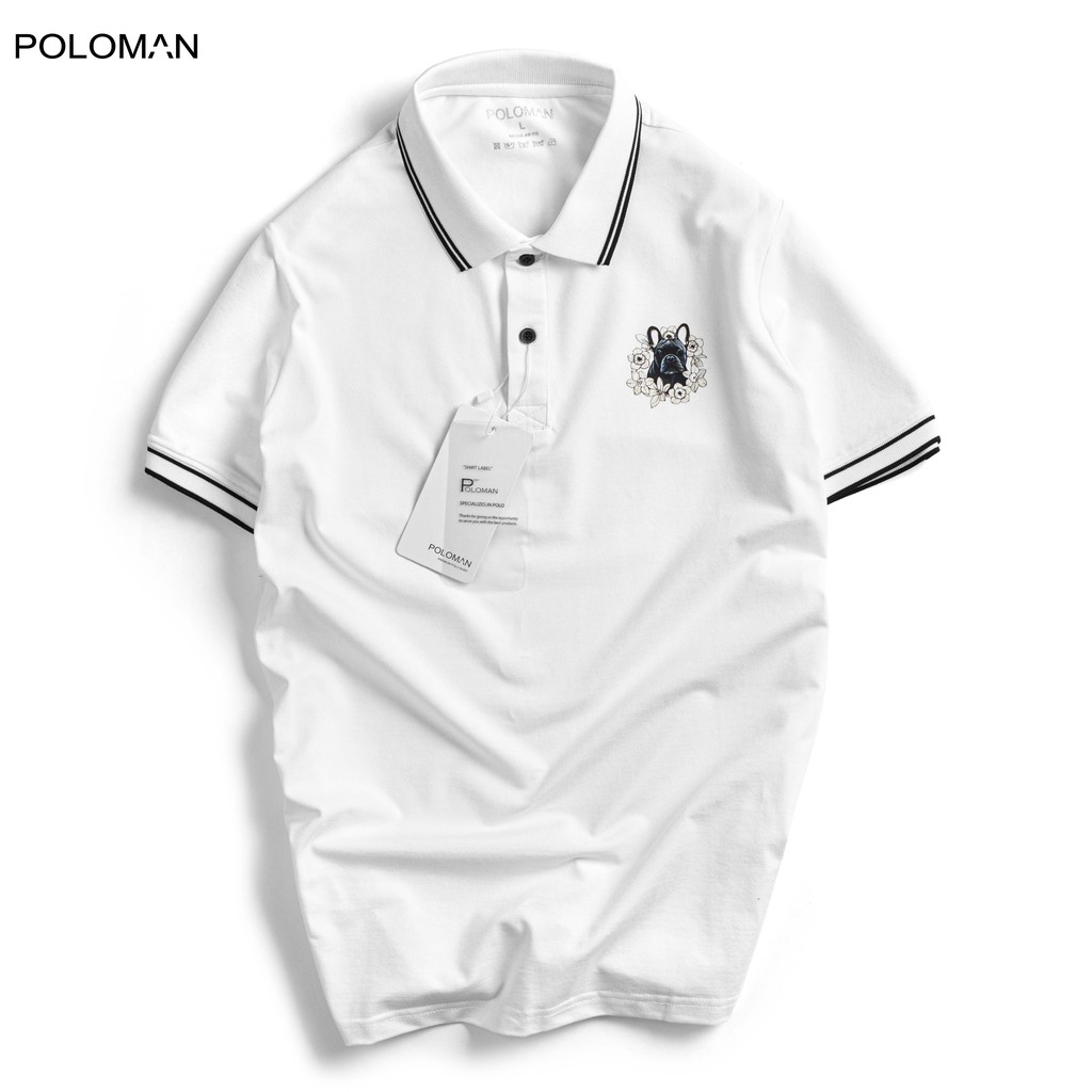 Áo thun Polo nam Verdo in logo ngực trái vải cá sấu Cotton xuất xịn,chuẩn form,trẻ trung- nặng động P40 - POLOMAN | BigBuy360 - bigbuy360.vn
