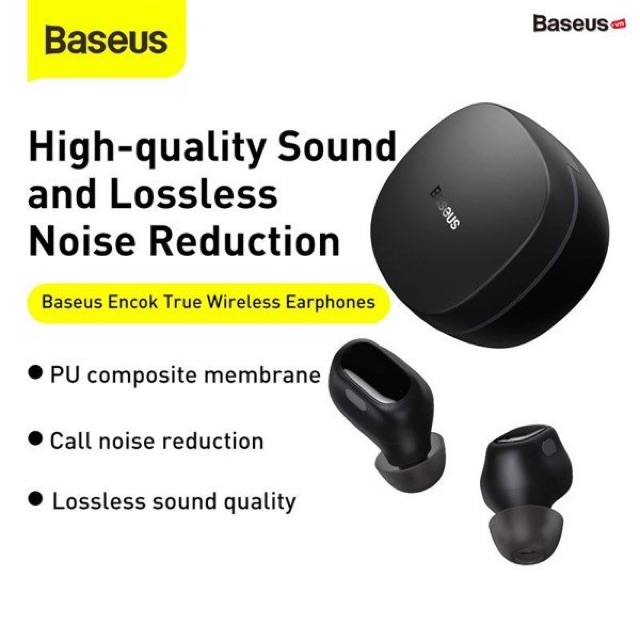 Tai nghe Bluetooth Baseus Encok True Wireless Earphones WM01