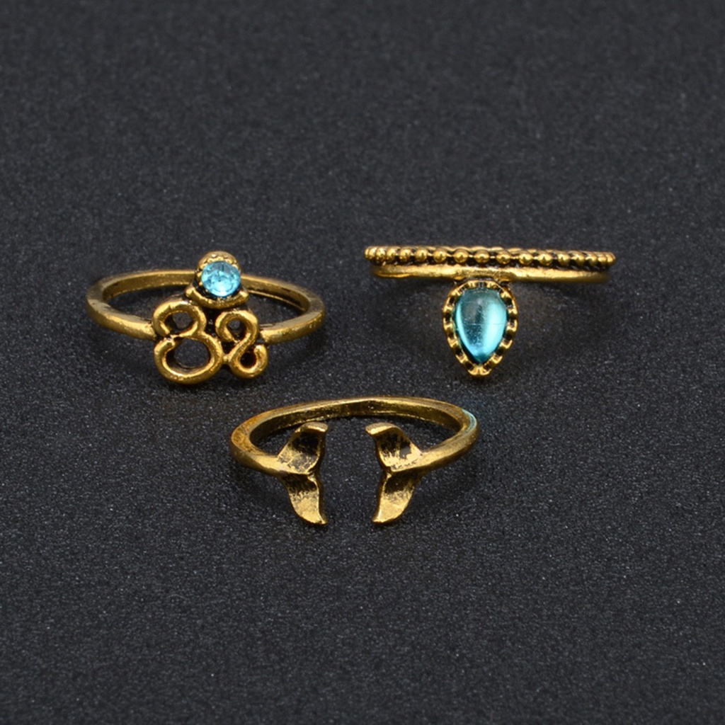 Set 9 nhẫn đeo khớp ngón tay thời trang nữ