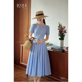 Đầm sọc vintage sang chảnh