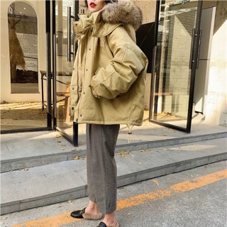 áo phao lông vũ ulzzang style