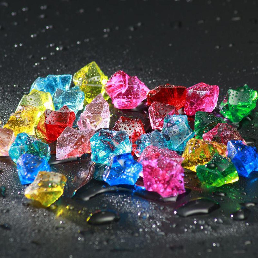【FOR BIG SALE】Gem Stones 200pieces Acrylic Crystal Fish Tank Mixed Color Ornaments Party