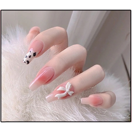 Móng tay giả đính đá móng giả nail giả dài nhọn sang trọng cá tính (X1-X20)