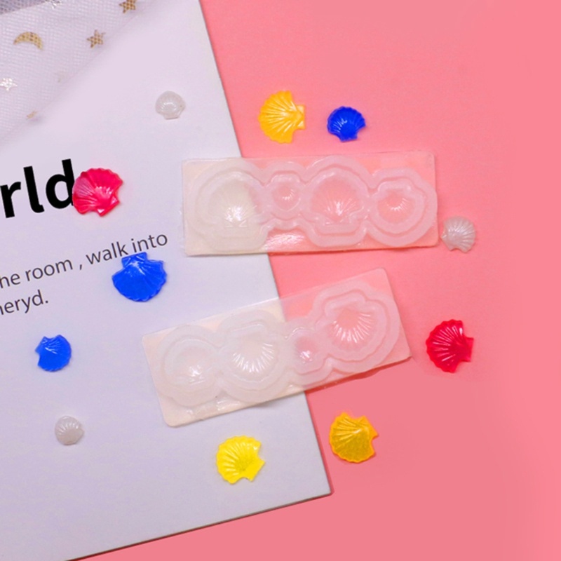 Sa Khuôn Silicon Làm Đồ Trang Sức Hình Vỏ Sò 3D