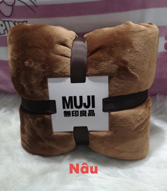 [Hàng Chính Hãng Đủ Tem Tag] Chăn Lông Thỏ Muji Xuất Nhật