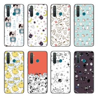 Ốp điện thoại TPU in hình chó mèo cho Oppo Realme 5i/ Realme 5S/ Realme 5 Pro/ Realme Q