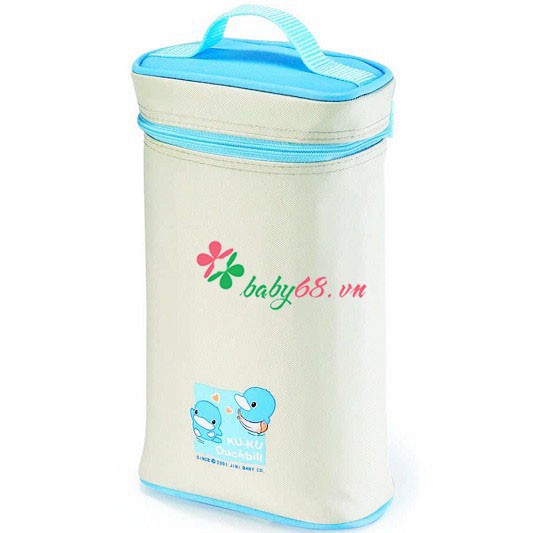Túi ủ ấm bình đựng sữa đôi Kuku 5448