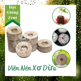 1 Viên Nén Xơ Dừa Ươm Hạt Giống Uơm Cây Con Tiện Dụng Dễ Làm Nhanh Gọn Shop Hạt Giống Zeni ZN00022