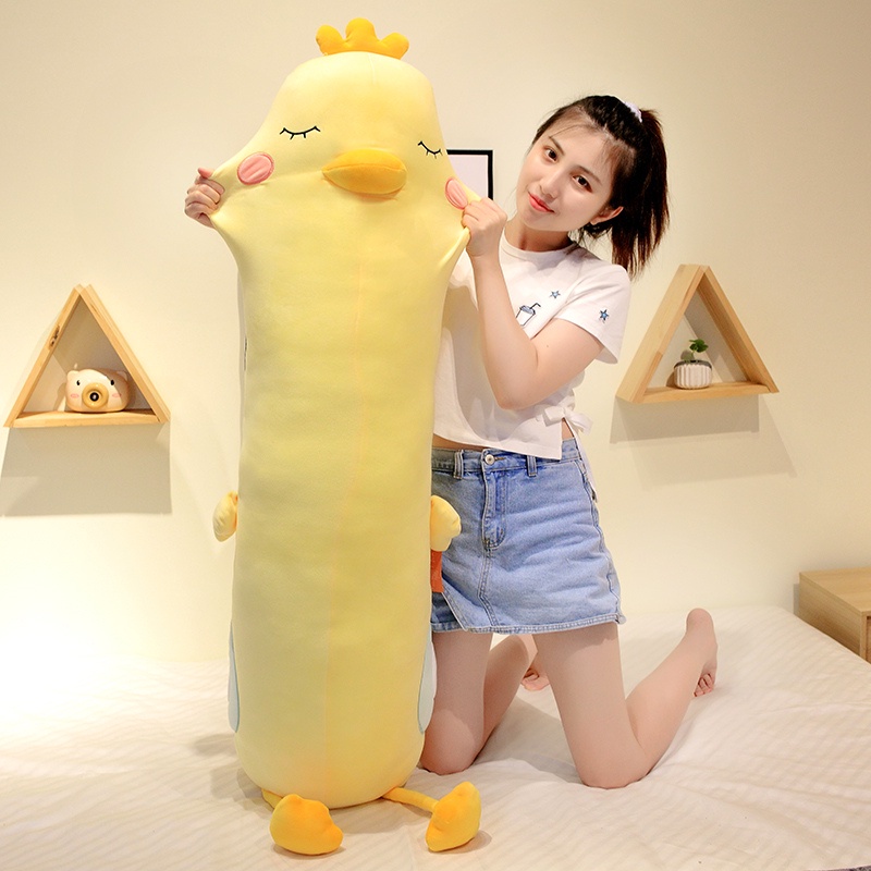 Hàng Có Sẵn Trong 24Gấu Bông Con Vịt Vàng Size 70cm-1.2M, Gối Ôm Hình Thú Con Gà ,Con Vịt Vàng