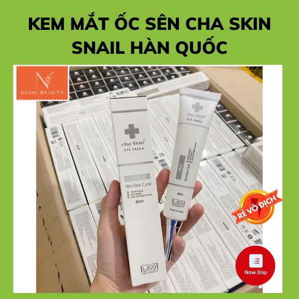 Kem mắt ốc sên Cha Skin Snail Hàn Quốc