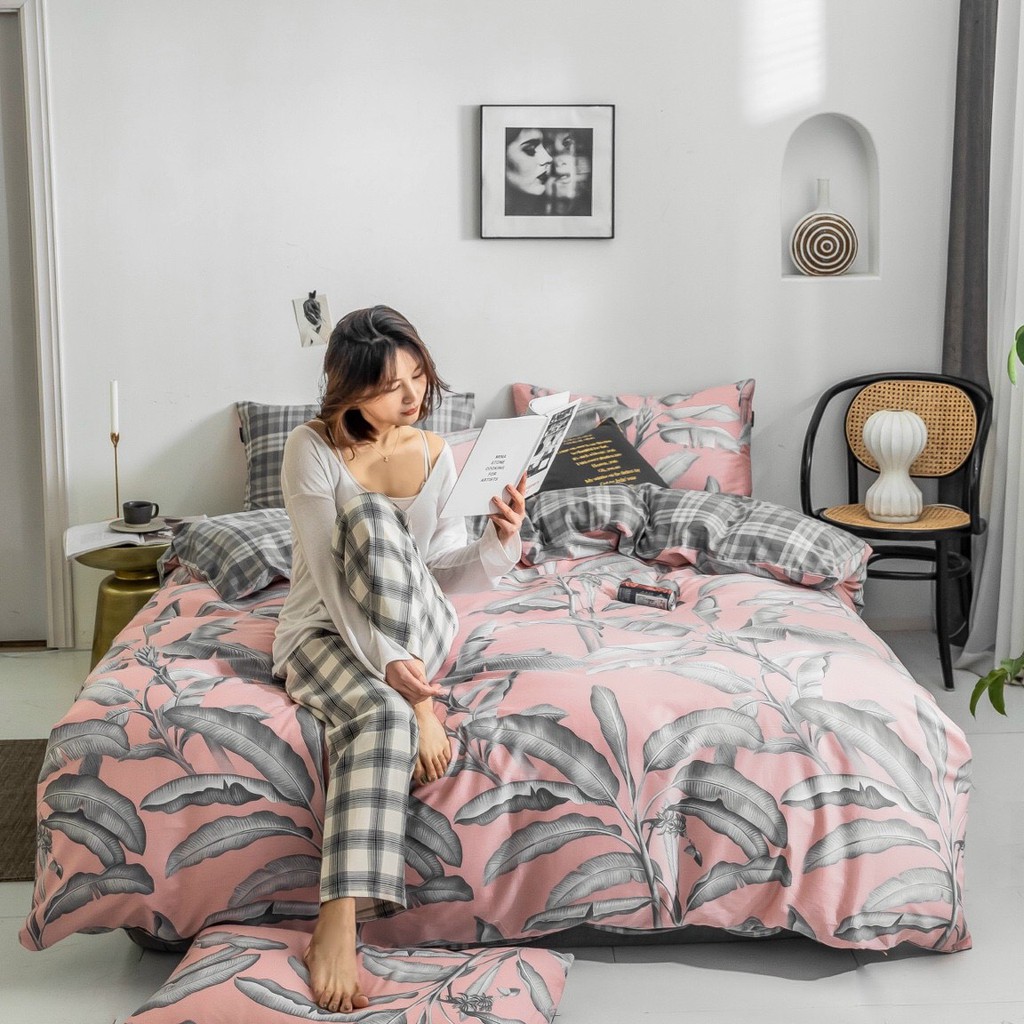 Bộ Chăn Ga Gối Mẫu Lụa Tencel Sumoi hoa