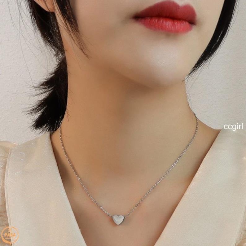 Dây Chuyền Mặt Trái Tim Đơn Giản Ngọt Ngào Thời Trang Cho Nữ