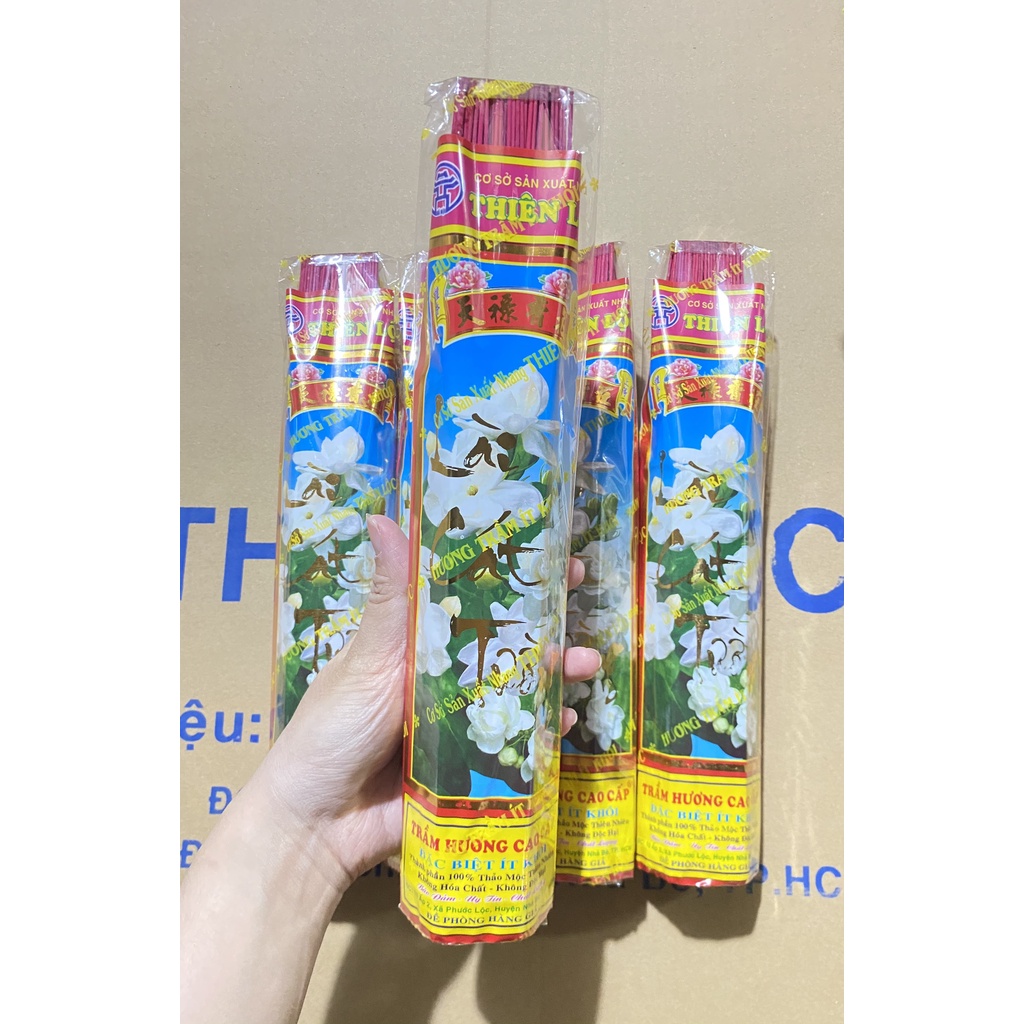 Nhang Thơm Hương Lài Nồng Nhẹ Thiên Lộc An Toàn Cho Sức Khỏe - 3 Tấc Bó Nhỏ 250 Nén