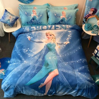 BỘ CHĂN GA GỐI HOẠT HÌNH DISNEY ( mẫu công chúa elsa mới )