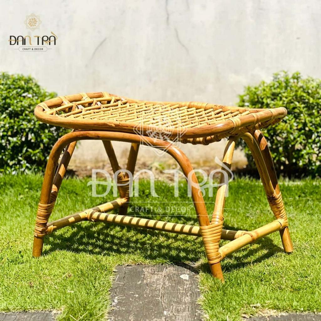 Ghế Gác Chân Mây, Ghế Đôn Mây 2 Trong 1, Ghế Mây Tre Handmade, Ghế Mây Tự Nhiên, Ghế Mây ĐAN TRÀ , Nội Thất Mây Tre Đan