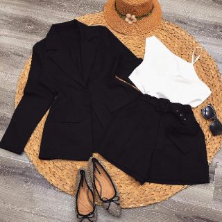 Sét vest 3 món áo phi cổ đổ