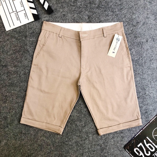 Quần short kaki nam trơn thiết kế Hàn Quốc chất co giãn cực thoải mái ngày Hè | BigBuy360 - bigbuy360.vn