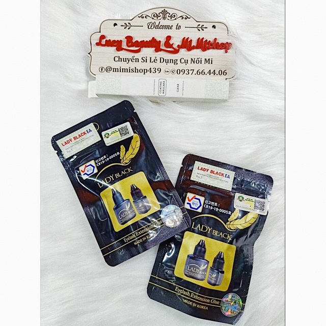 Keo Nối Mi LADY BLACK CHÍNH HÃNG Ít Cay (5 gram)