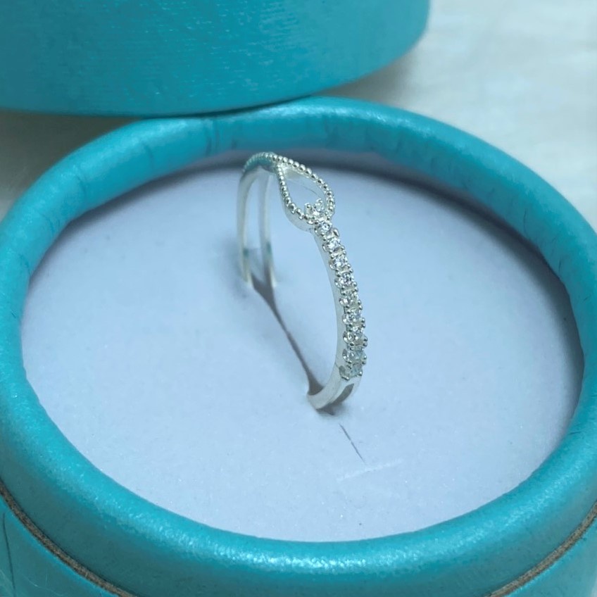 Nhẫn nữ bạc ta kiểu hở Free Size, thiết kế tinh xảo nữ tính - Trang sức bạc Evasilver