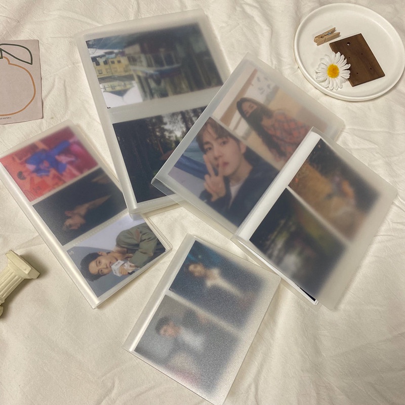 Sổ Album Đựng Card Kpop Polaroid Bìa Matte Trong