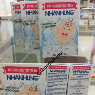 Bột pha nước tắm trẻ em Nhân Hưng