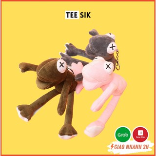 Móc Khóa Thú TEE SIK | Móc Khóa Ếch Xanh - Hồng - Xám | Phụ Kiện Cho Túi/Balo/Khóa Xe