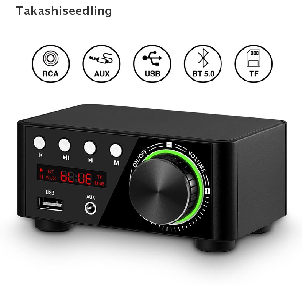 Thiết bị khuếch đại âm thanh bluetooth 5.0 cỡ nhỏ cho ô tô