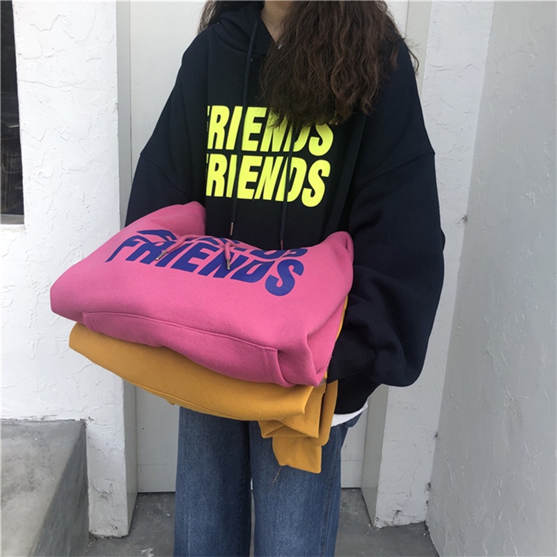 NRVP Áo Hoodie Dáng Rộng Thời Trang Hàn Quốc 2022 Dành Cho Nữ