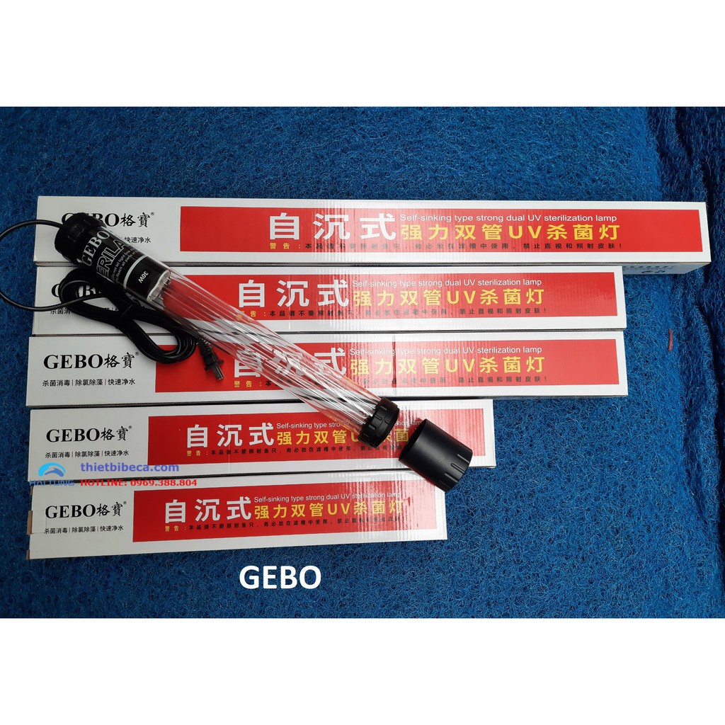 Đèn Diệt Tảo Cho Hồ Cá Koi Fort Di, 3D, Gebo 40w (đèn diệt tảo UV chuyên dụng cho hồ cá Koi)
