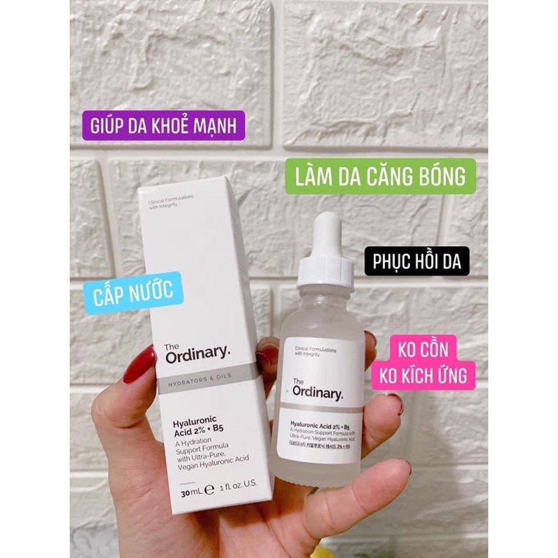 Tinh Chất SERUM THE ODINARY HYALURONIC ACID 2%+B5 (30ml)