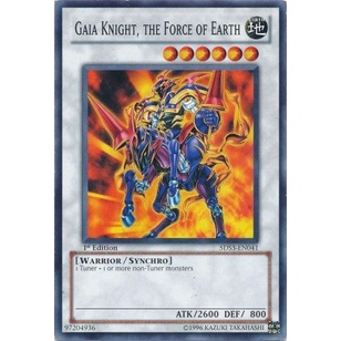 Thẻ bài Yugioh - TCG - Gaia Knight, the Force of Earth / 5DS3-EN041'