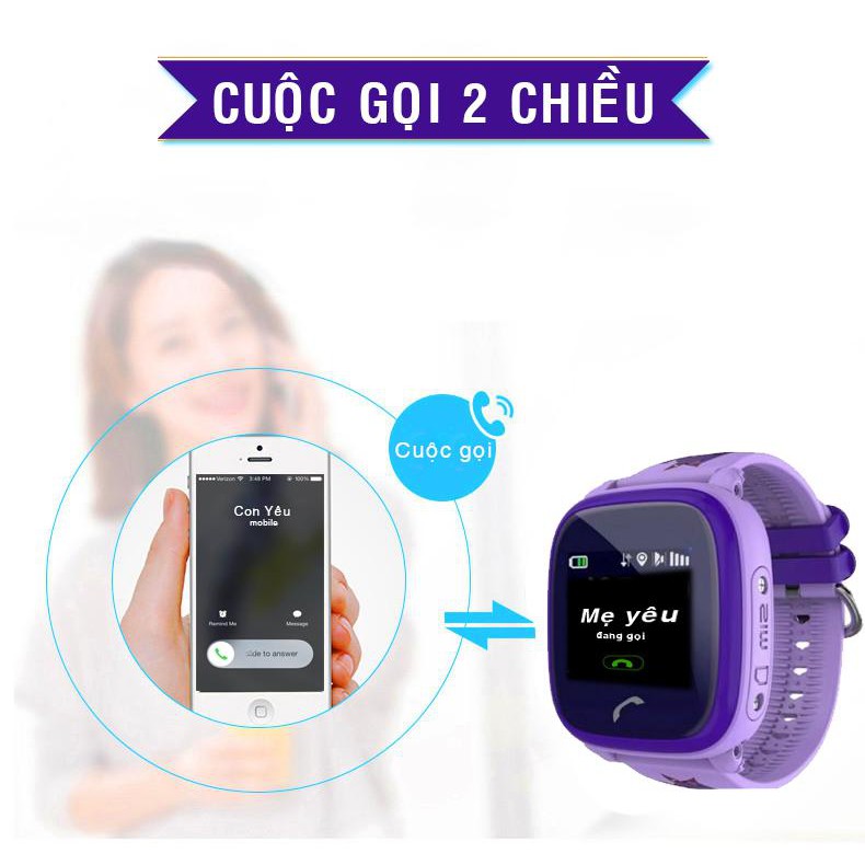 Đồng hồ định vị chống nước GPS- LBS DF25G ( XANH DƯƠNG )