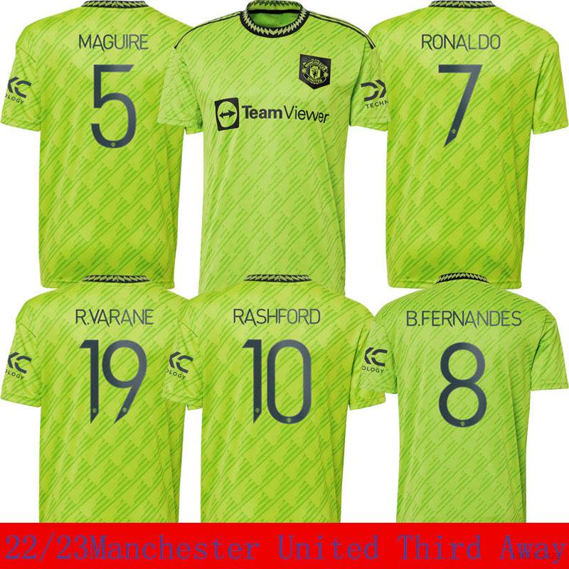 Áo Thun Thể Thao Đá Bóng 2022-2023 MU Maguire Fernandes Varane Rashford Ronaldo