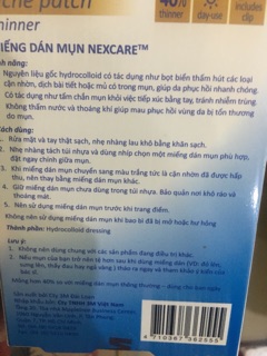 Miếng dán mụn nexcare