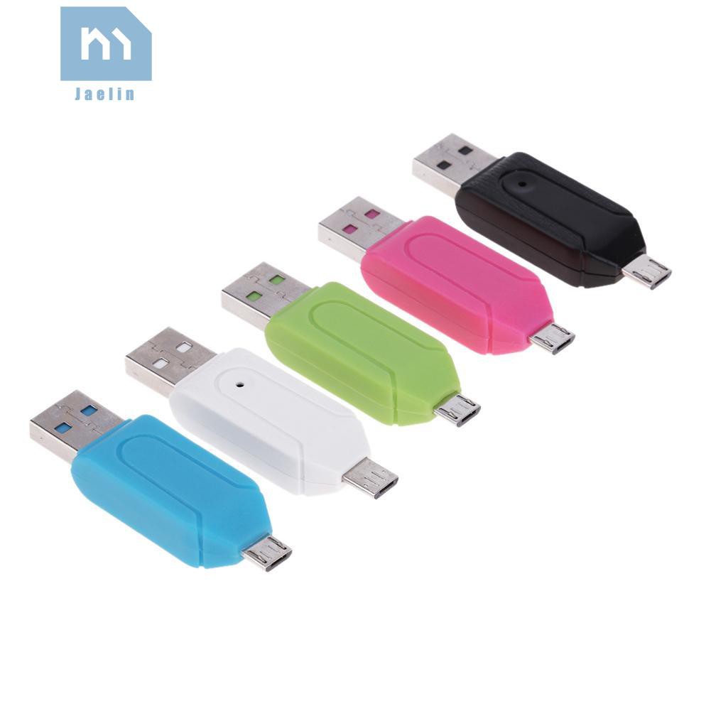 Jae•☼USB2.0 Micro USB OTG Card Reader for TF SD Memery Card for PC Mobile Phone✩