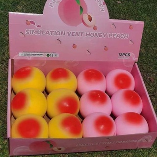 (3 MẪU) QUẢ ĐÀO SQUIShY Quả Đào Xanh Cầu Vồng đáng yêu mochi slime gudetama bóp xả stress chơi cực vui nhộn