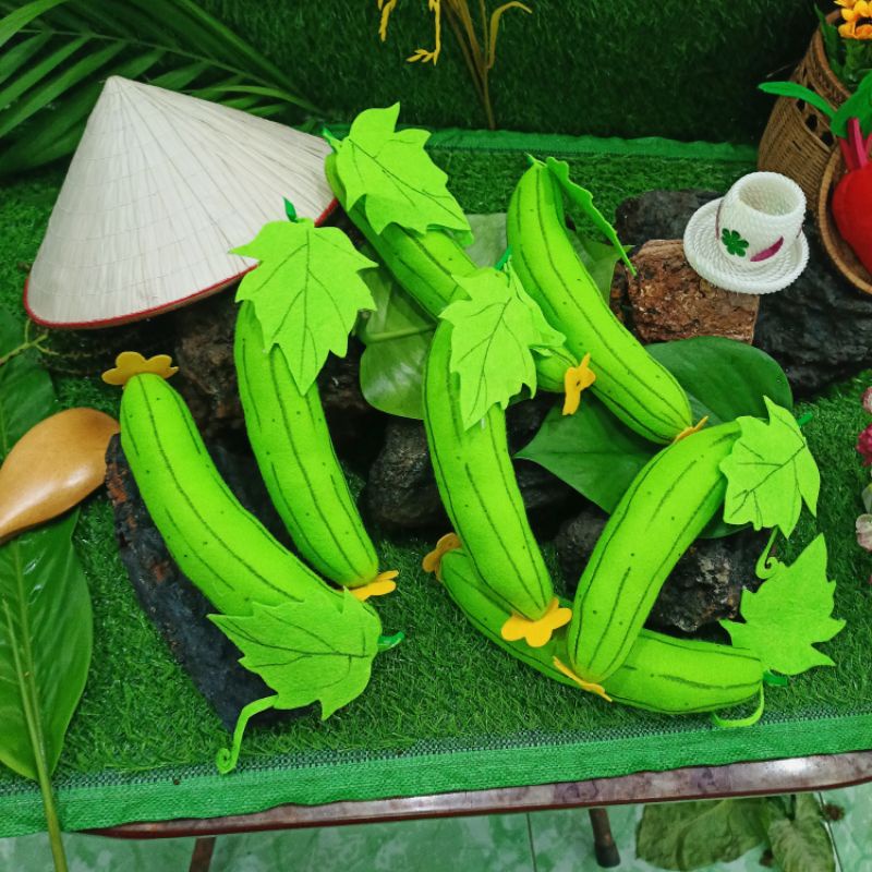 QUẢ MƯỚP VẢI NỈ CỨNG NHỒI BÔNG