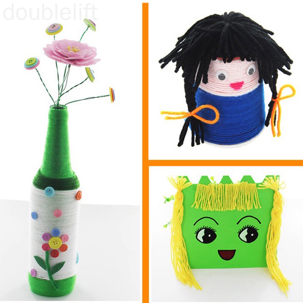 Set 12 Cuộn Len Nhiều Màu Sắc Dùng Để Đan Đồ Thủ Công Cho Bé
