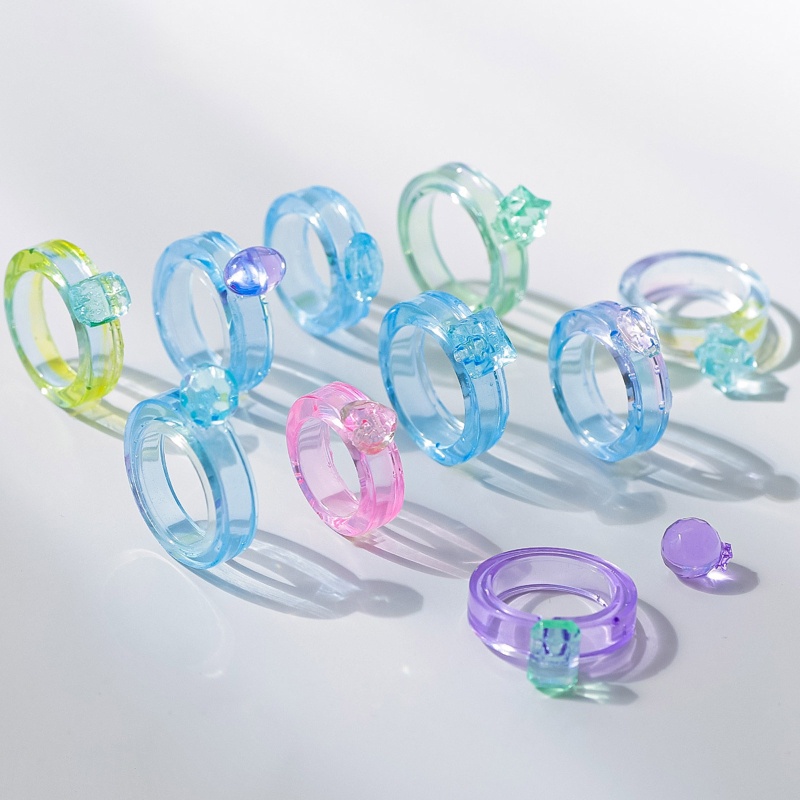 Khuôn Silicone Hình Nhẫn Kim Cương Làm Trang Sức