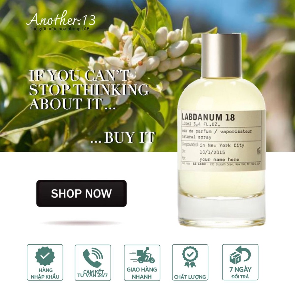 ⁂︎ 10ml┊Nước Hoa Phòng Lab ʟ ᴇ ʟ ᴀ ʙ ᴏ - Labdanum 18 / EDP