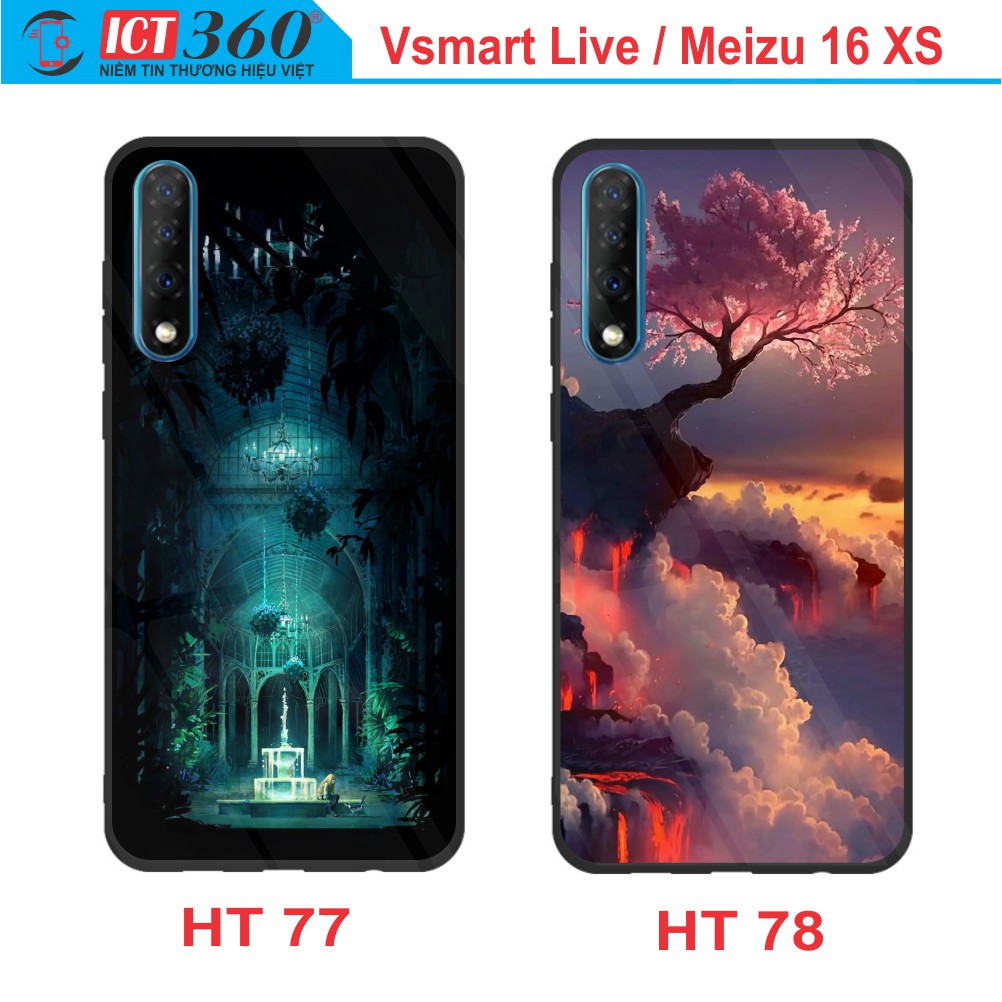 Ốp Lưng Kính  VSMART LIVE/ MEIZU 16 XS  - In Theo Yêu Cầu - Hình 3D