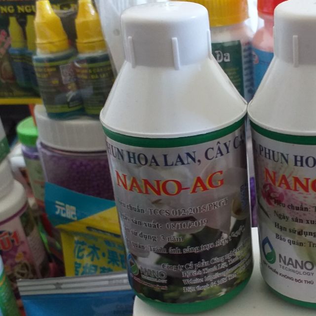 Dung dịch Nano - AG 100ml, kháng khuẩn cho lan, cây trồng