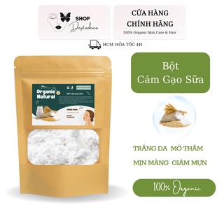 Bột Cám Gạo Sữa Nguyên Chất Hữu Cơ 100gr - Trắng Da, Dưỡng Ẩm, Mờ Thâm Sạm