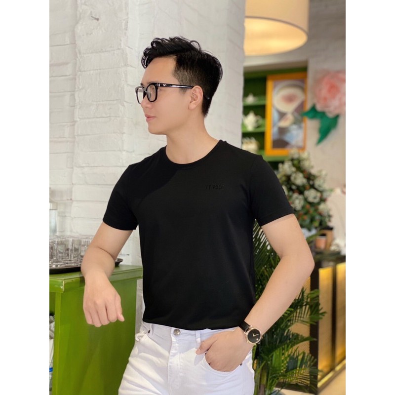 [Siêu Đẹp] Áo Thun Nam Polo Cổ Tròn Ngắn Tay Mát Co Dãn Tốt , Áo Phông Nam Trơn Nhiều Màu Quốc Dân 50-90kg | BigBuy360 - bigbuy360.vn