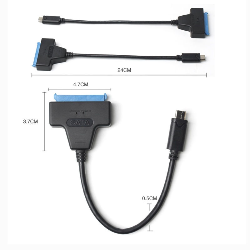 Đầu chuyển đổi USB 3.1 Type C (USB C / Thunderbolt 3 tương thích) sang SATA III 2.5in