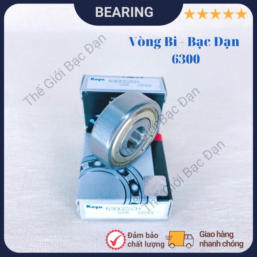 Vòng bi bạc đạn 6300 ZZCM KOYO - hàng đẹp - chất lượng cao - Thế Giới Bạc Đạn