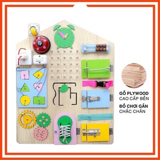 BUSY BOARD - BẢNG BẬN RỘN - ĐỒ CHƠI PHÁT TRIỂN TRÍ TUỆ TOÀN DIỆN CHO BÉ