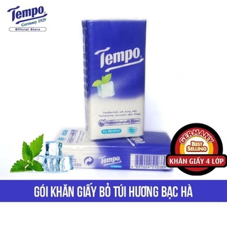 Khăn giấy khô bỏ túi dùng 1 lần chính hãng Tempo Chất liệu Cao Cấp Gon Nhẹ Hàng Nhập Khẩu tử Đức